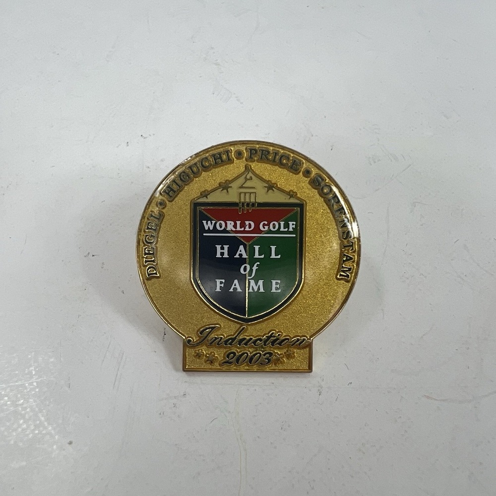 World Golf Hall of Fame Pin Unisex OS Gold Excellent 2003 Induction Sorenstam